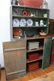 NEW JERSEY PAINT DECORATED STEPBACK CUPBOARD - 4