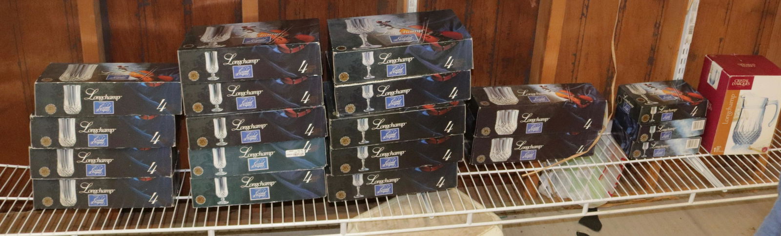 LARGE GROUP OF LONGCHAMP CRYSTAL DRINKWARE (1 of 4)