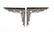 PAIR OF CAST IRON SHELF BRACKETS
