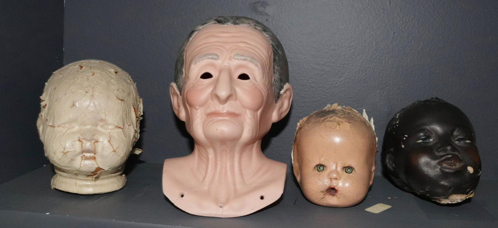 GROUP LOT OF VINTAGE HEADS (1 of 2)