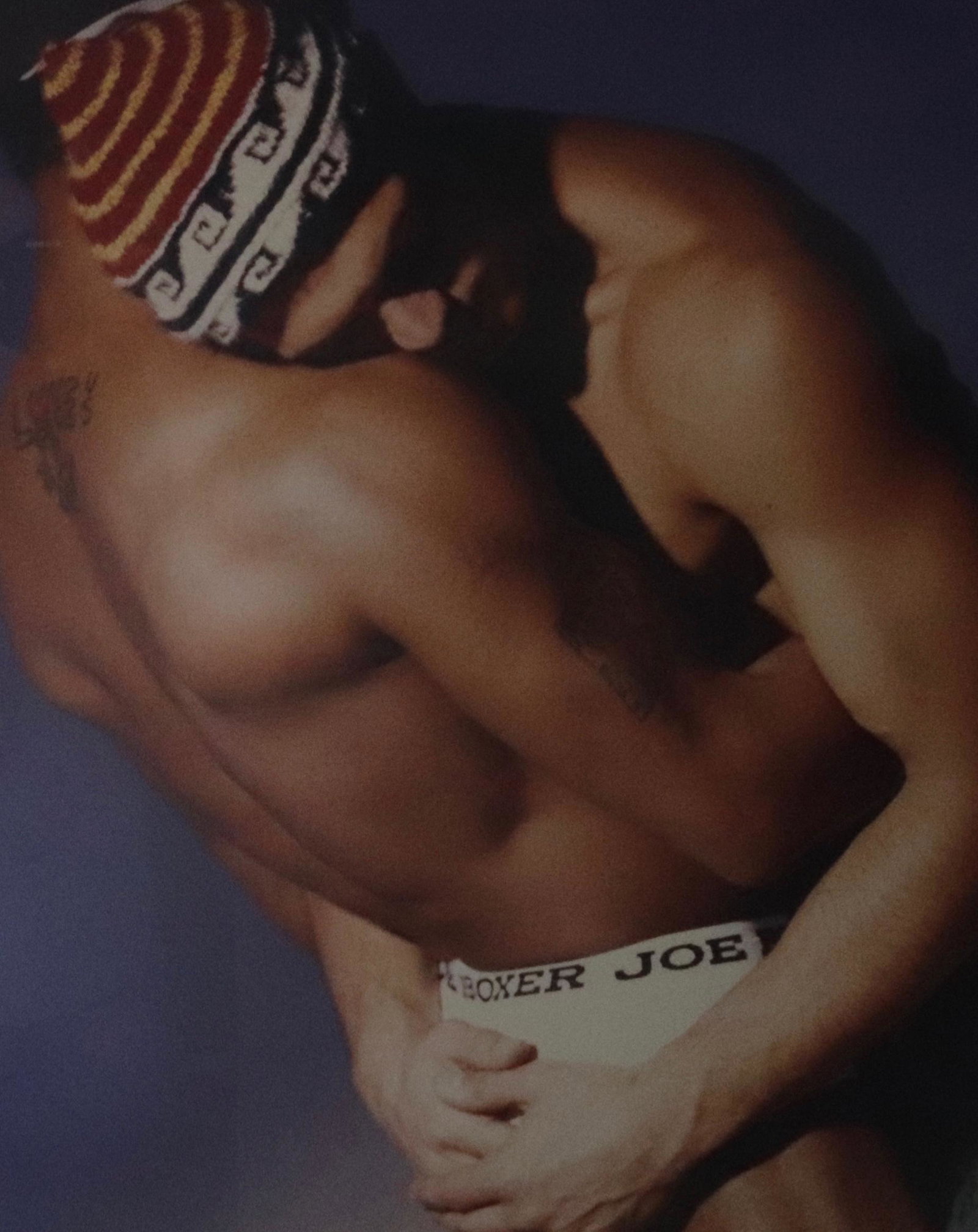 PETER LIEN PHOTOGRAPH: JOE BOXER - FRAMED AND MATTED Size: 19.25 X 15.25"
