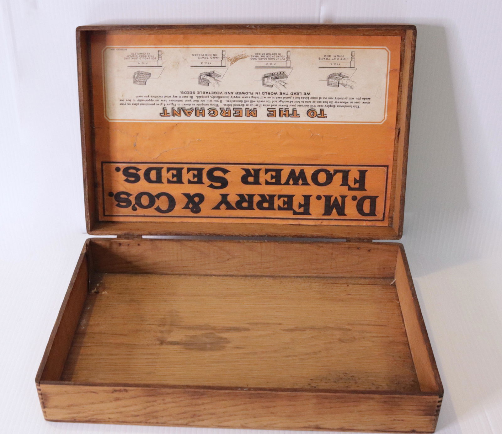 VINTAGE WOODEN SEED BOX (1 of 2)