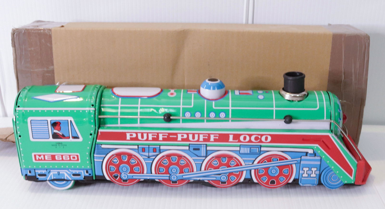 TIN PUFF-PUFF LOCO TRAIN ENGINE (1 of 2)