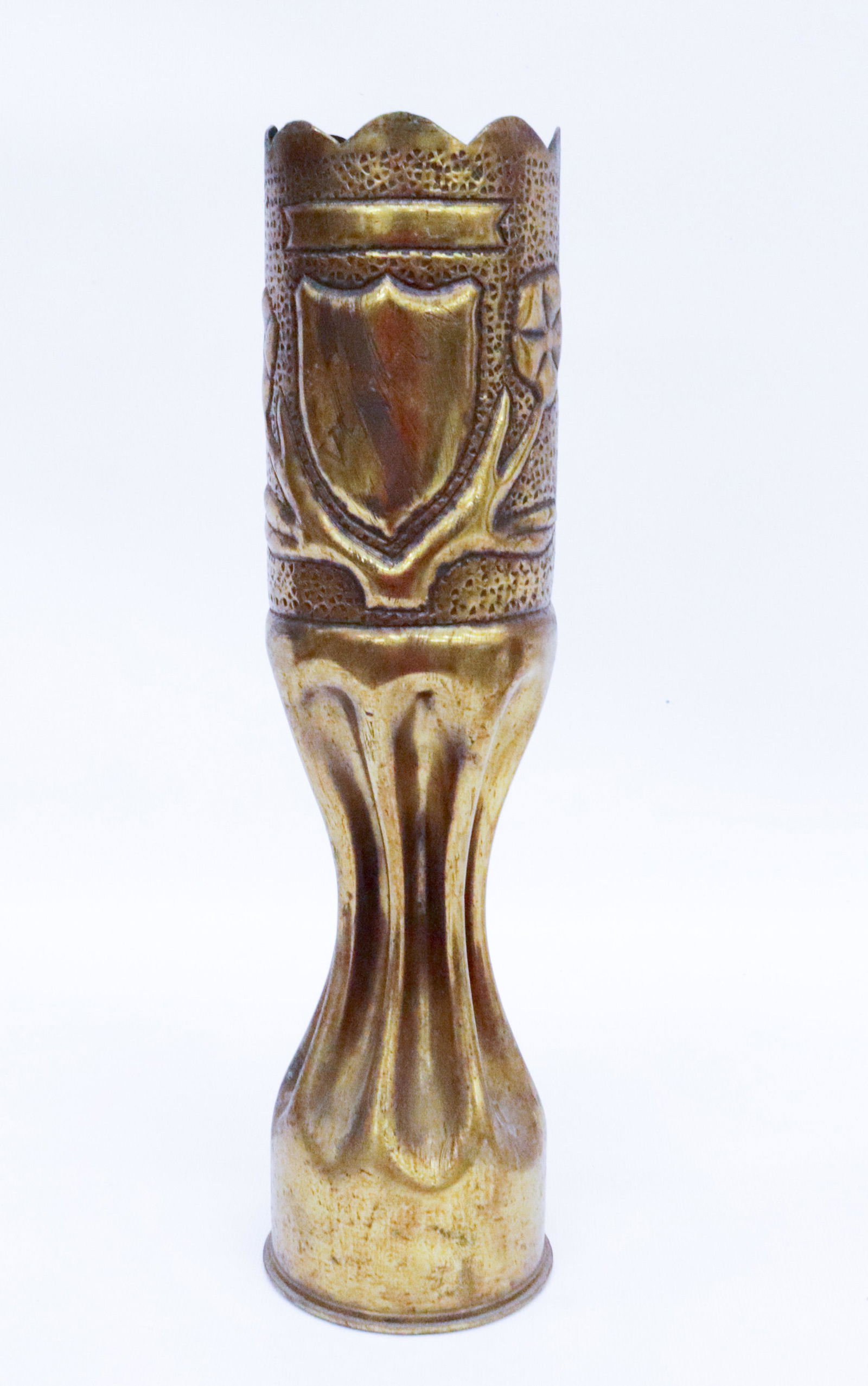 VINTAGE TRENCH ART VASE (1 of 3)