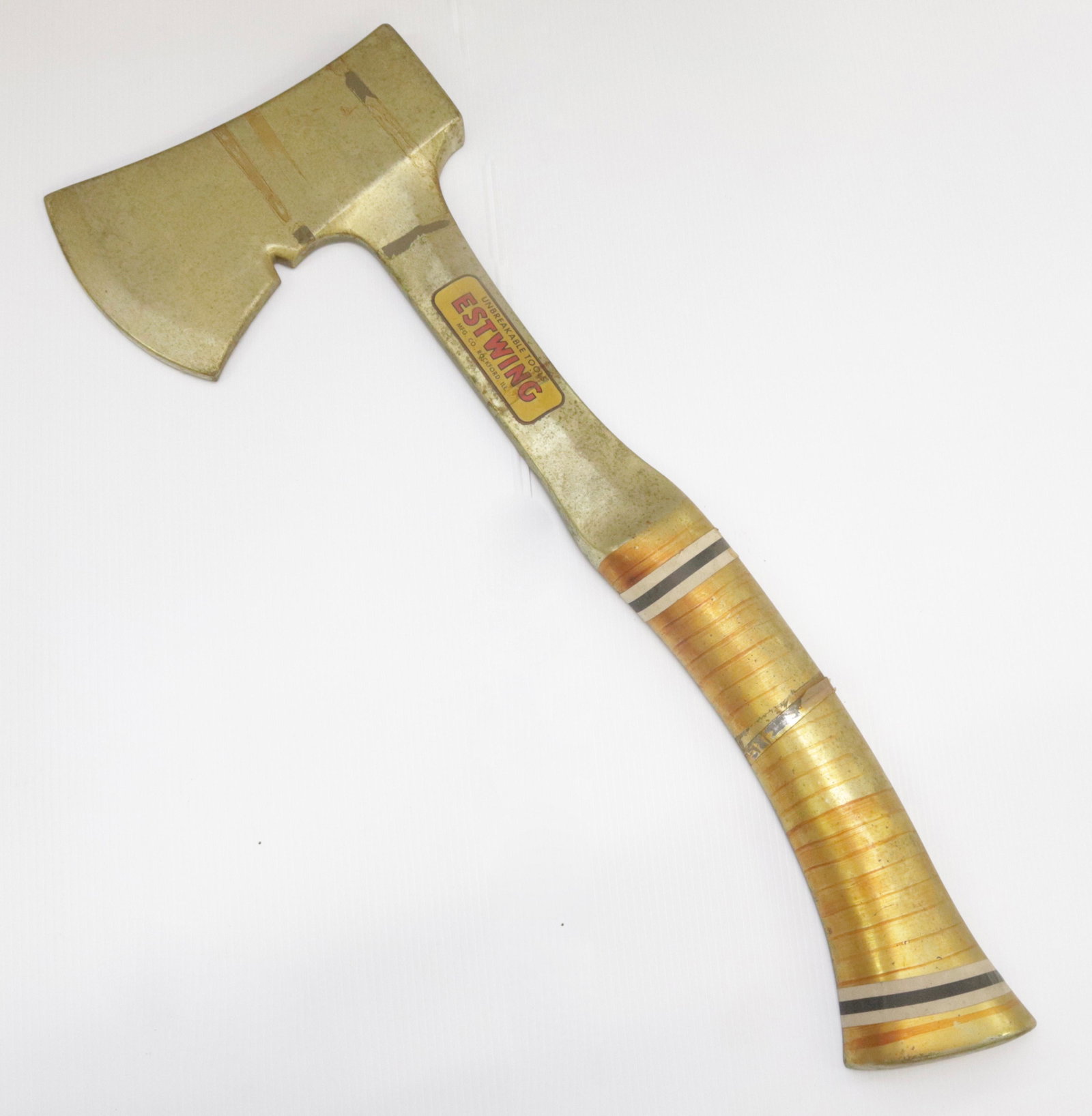 OVERSIZED ADVERTISING HATCHET: MOLDED PLASTIC BY ESTWING UNBREAKABLE TOOLS 37" L