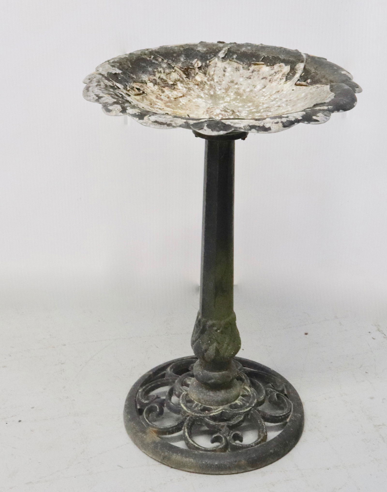 CAST METAL BIRD BATH (1 of 2)