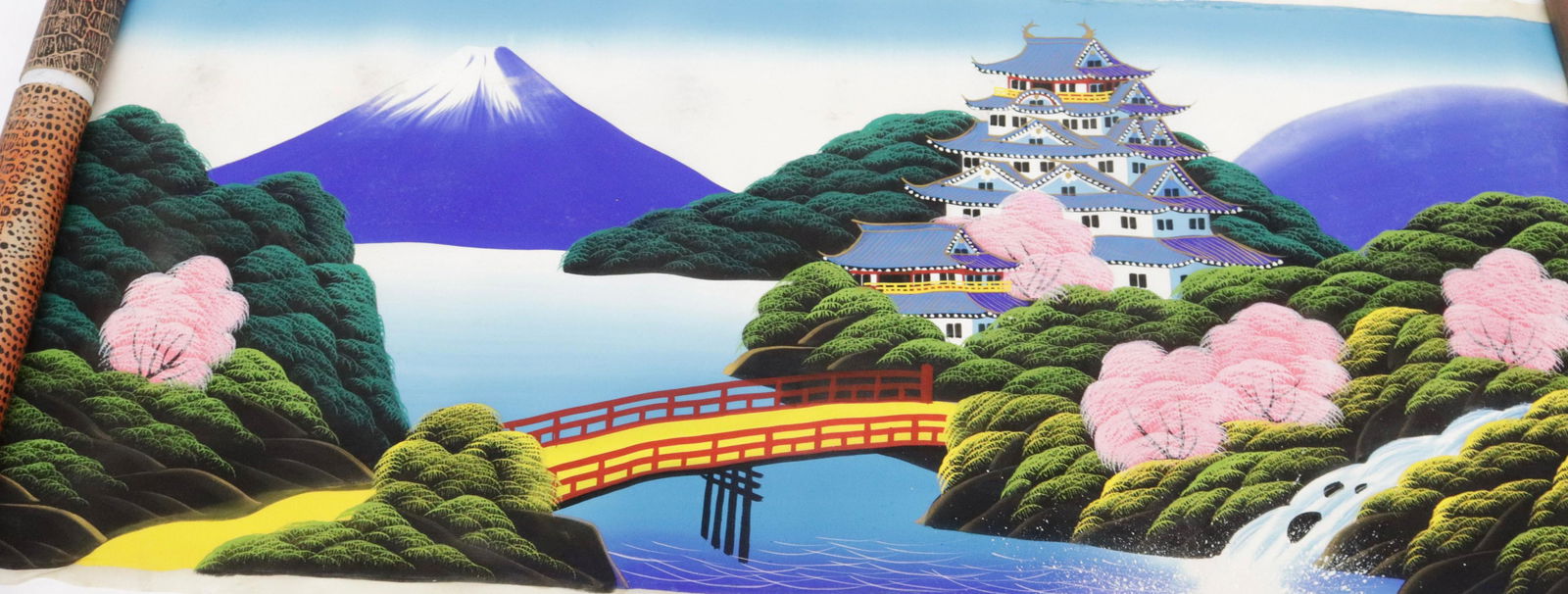 VINTAGE JAPANESE PAINTED SCROLL (1 of 4)