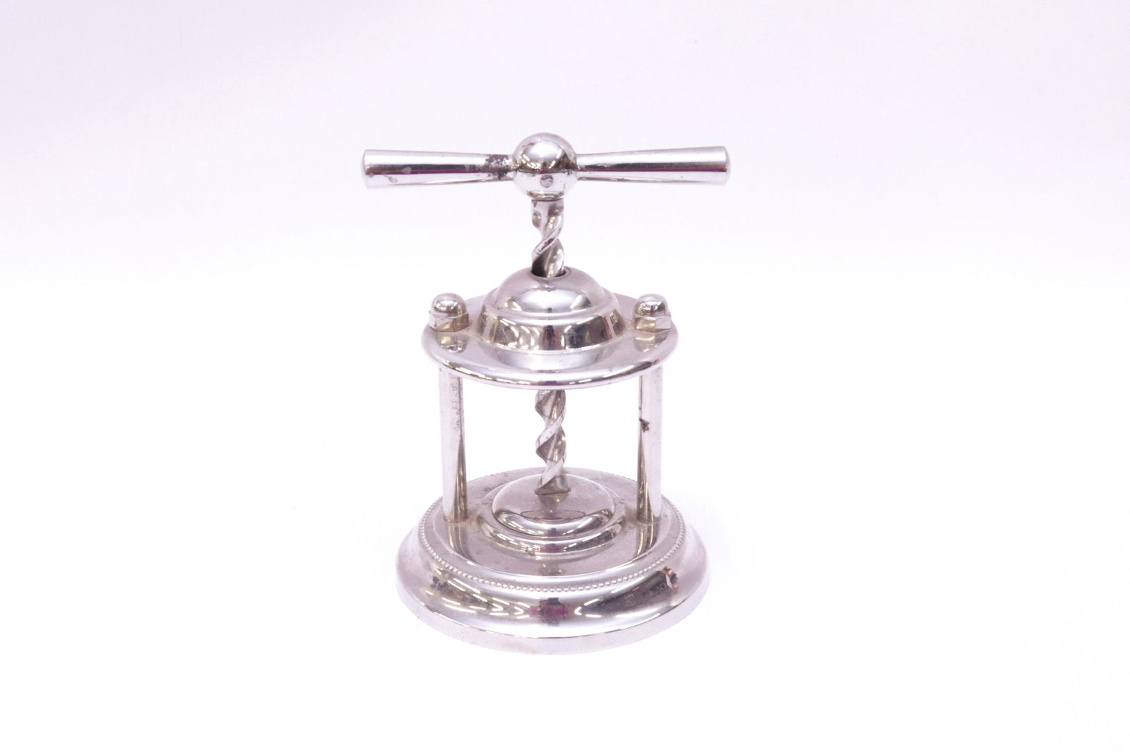 SILVER PLATED TABLE SCREW NUTCRACKER (1 of 2)