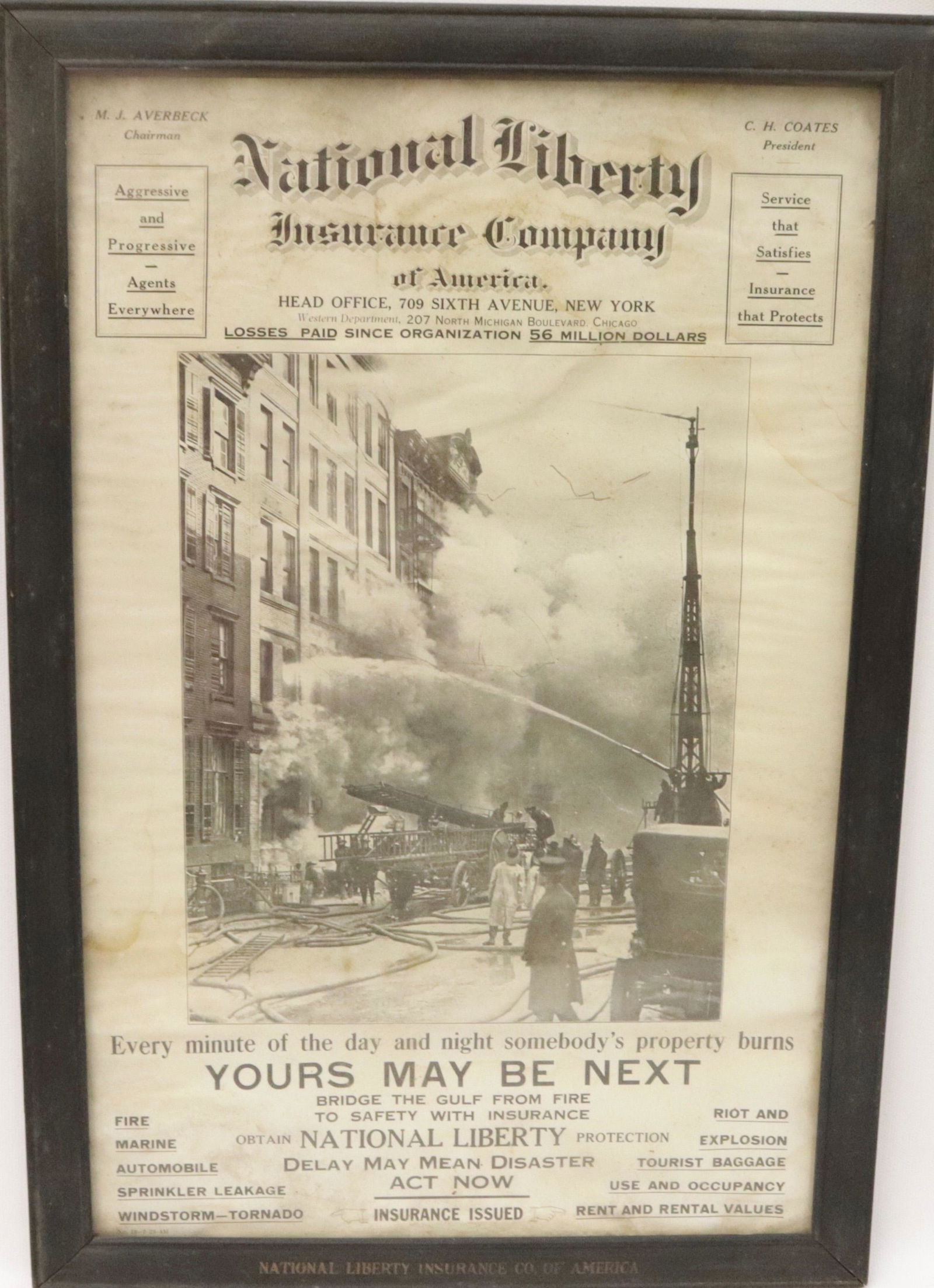 NATIONAL LIBERTY ADVERTISING SIGN (1 of 2)