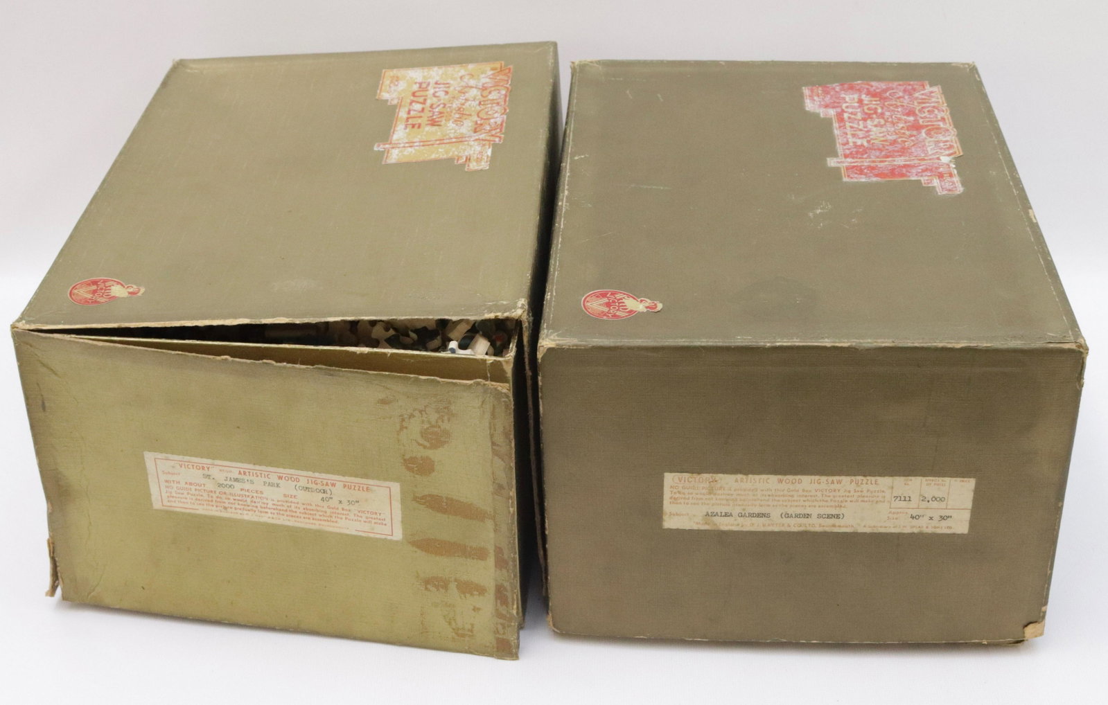 GROUP LOT OF VICTORY PUZZLES: ST.JAMES PARK AND AZALEA GARDENS