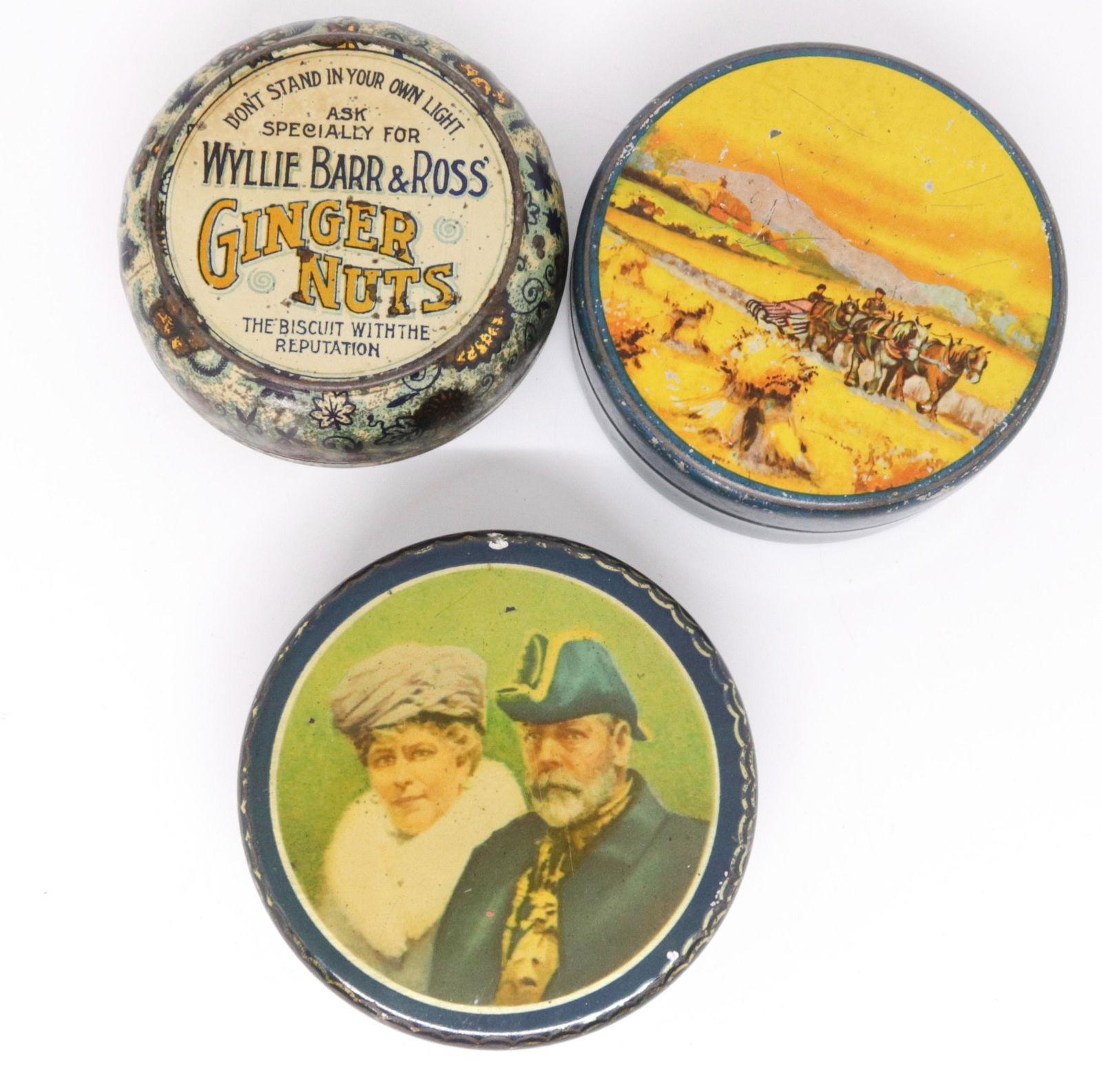 WYLLIE BARR & ROSS BISCUIT TIN LOT (1 of 3)