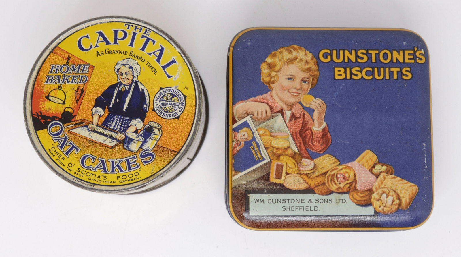 PR. OF VINTAGE BISCUIT TINS (1 of 3)