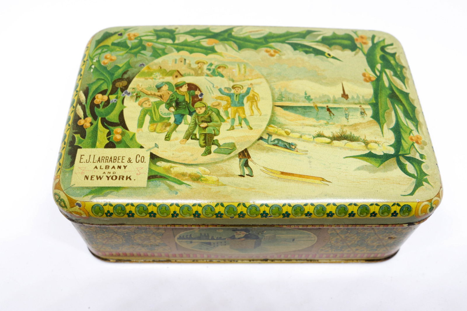 E.J. LARRABEE & CO. ALBANY, NEW YORK TIN (1 of 4)