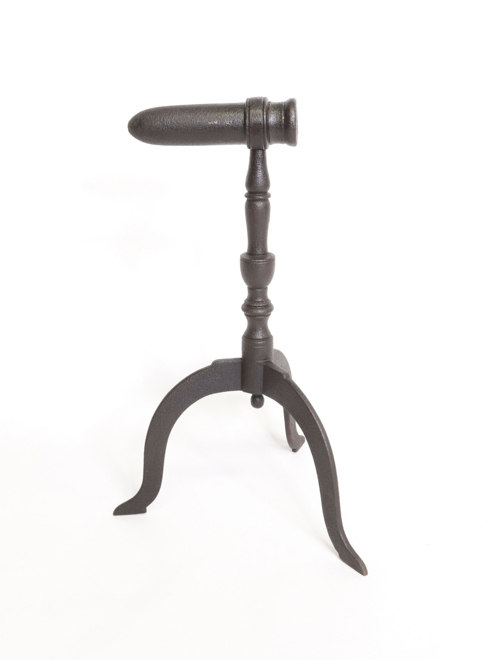 GOFFERING IRON: SINGLE GOFFERING WITH TURNED BALUSTER - DROP FINIAL Size 4 1/4"