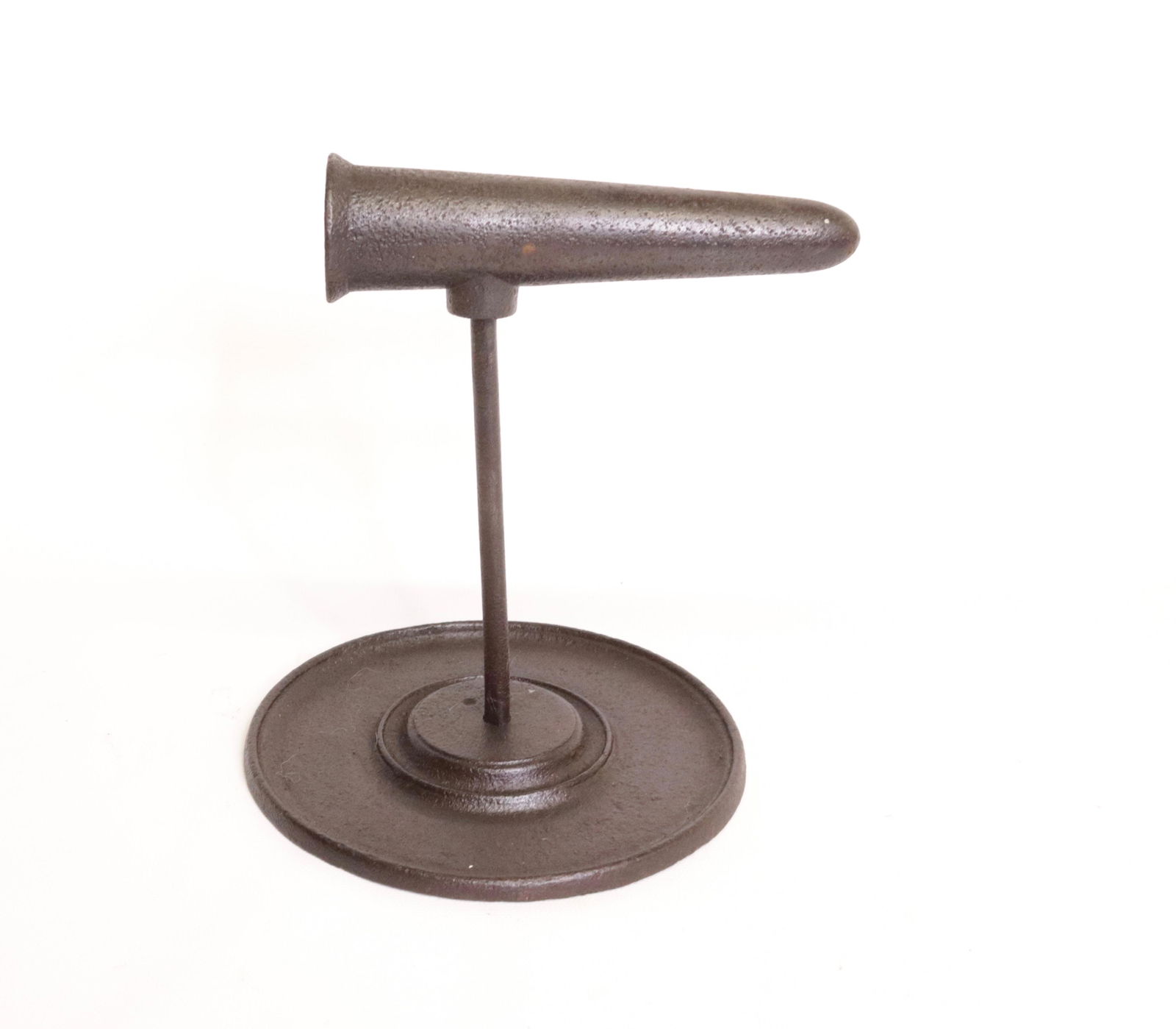 GOFFERING IRON: SINGLE GOFFERING IRON WITH ROUND BASE Size 6"