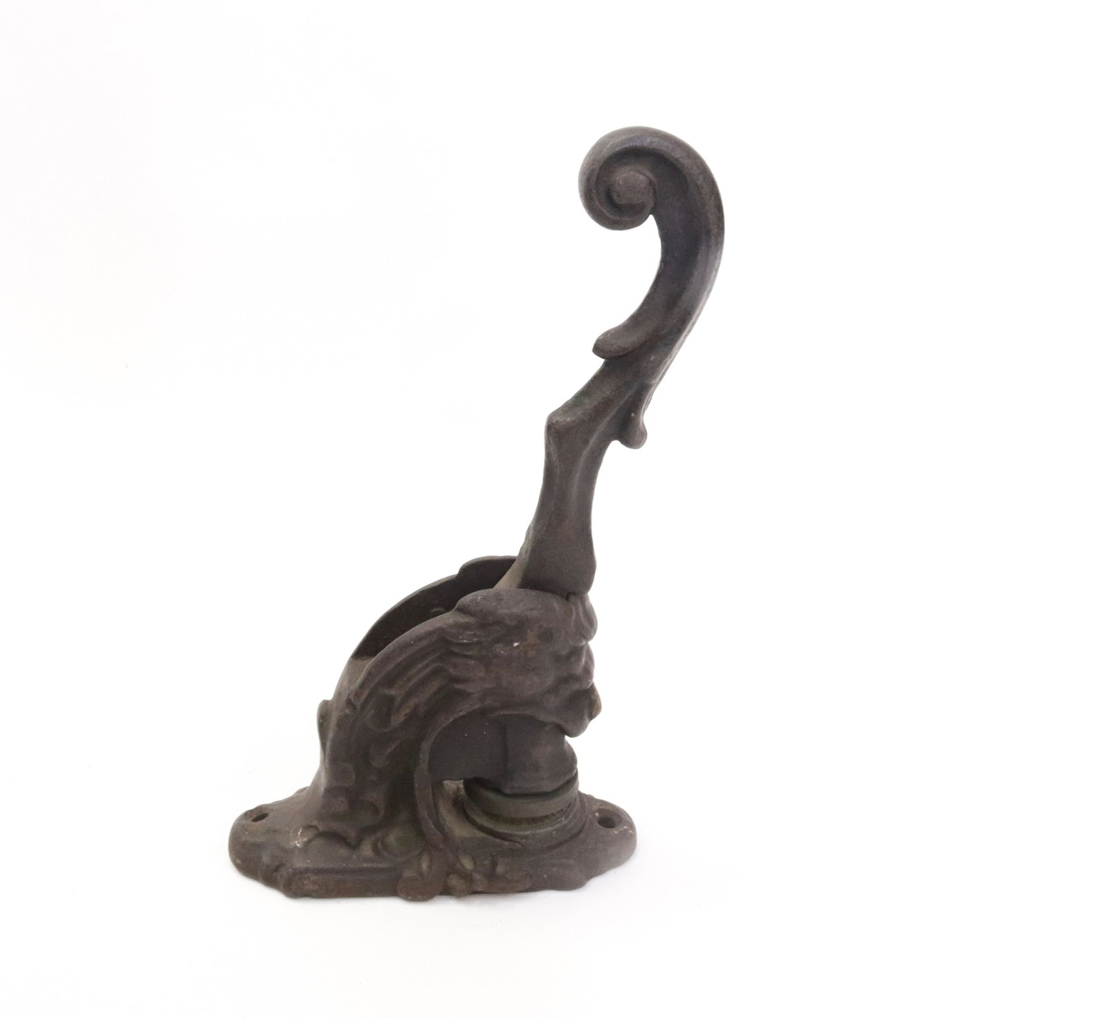 CAST IRON LION SEAL PRESS: PAINTED SURFACE 5 1/2" X 9 1/2"