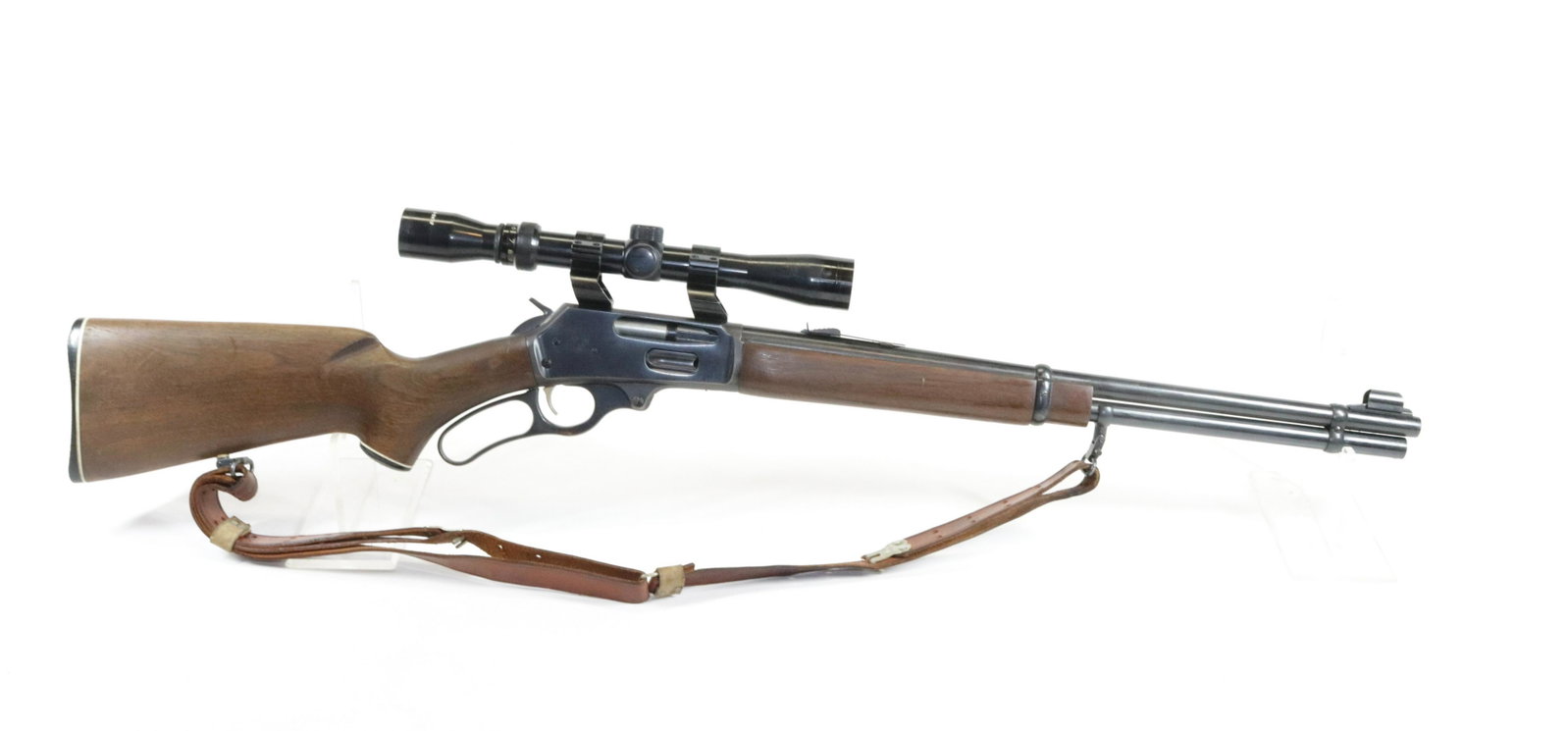 MARLIN MODEL 336 RC: 30-30 - SERIAL# AC4665 - WITH TASCO SCOPE 3X9 - LEATHER SLING Size 20" Buying Requirement GUN MUST BE REGISTERED OR BUYER HAS VALID FFL
