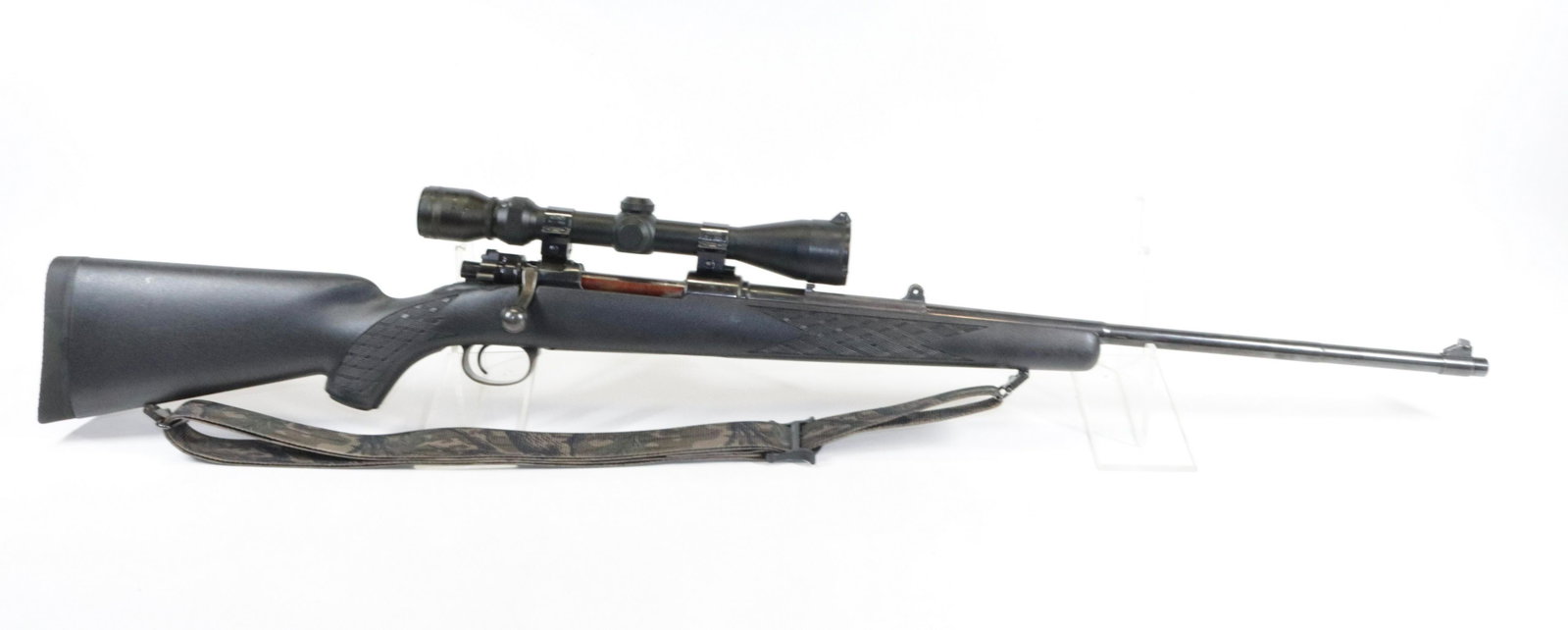 GERMAN MAUSER MODEL 98: .8MM MAUSER - SERIAL# 2666 - WITH GERMAN PROOF MARKS AND CARTOUCHES - SYNTHETIC STOCK - TASCO SCOPE Size 24" BARREL Buying Requirement GUN MUST BE REGISTERED OR BUYER HAS VALID FFL