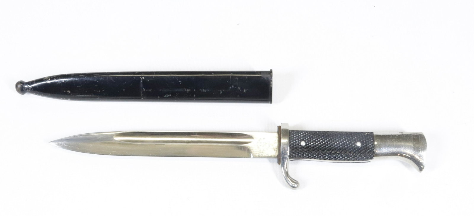 GERMAN WWII DRESS BAYONET: BLADE MARKED " ROBERT KLAAS SOLINGEN" - PUSH BUTTON FUNCTIONS Size 14" OVERALL LENGTH