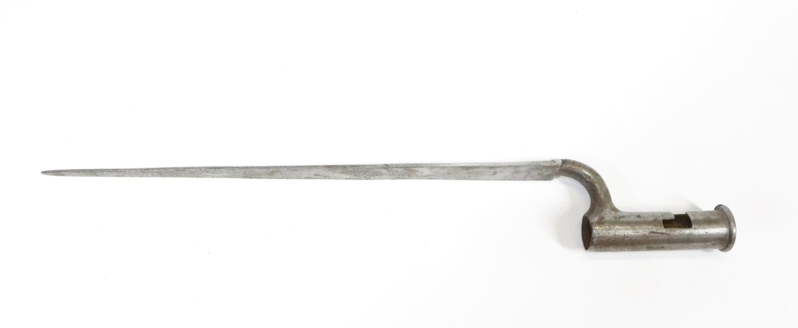 BRITISH BROWN BESS SOCKET BAYONET: BLADE HAS A CROWN STAMPING AND LARGE X Size 20" OVERALL WITH 4" SOCKET