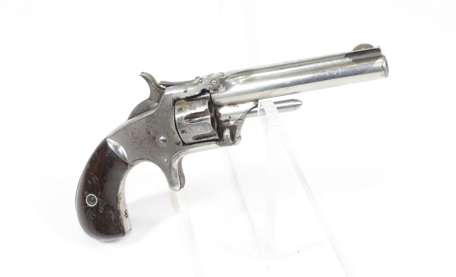 SMITH AND WESSON #1 REVOLVER: .22 CAL - SERIAL# 66320 - 3RD ISSUE Size 3" BARREL Buying Requirement BLACK POWDER OR ANTIQUE DOES NOT REQUIRE REGISTRATION