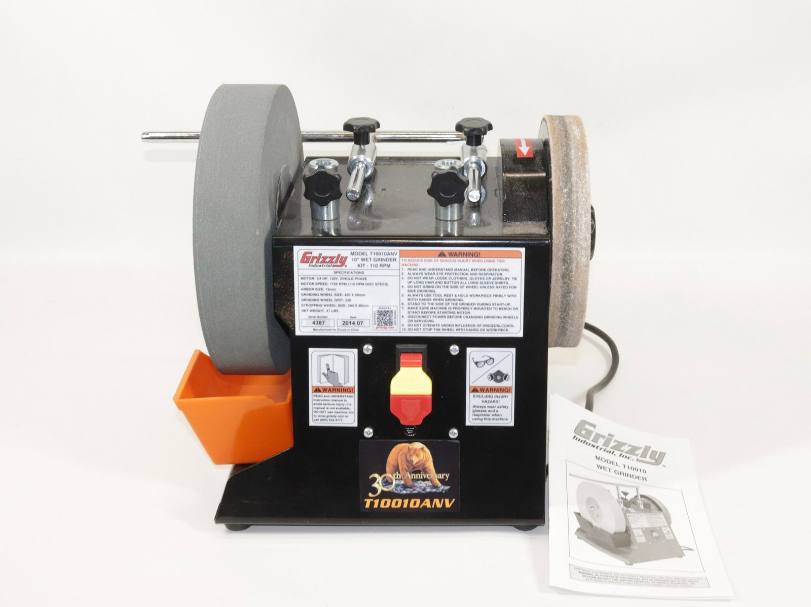 GRINDING WHEEL: GRIZZLY MODEL T10010 WET GRINDER Size 13" X 13"