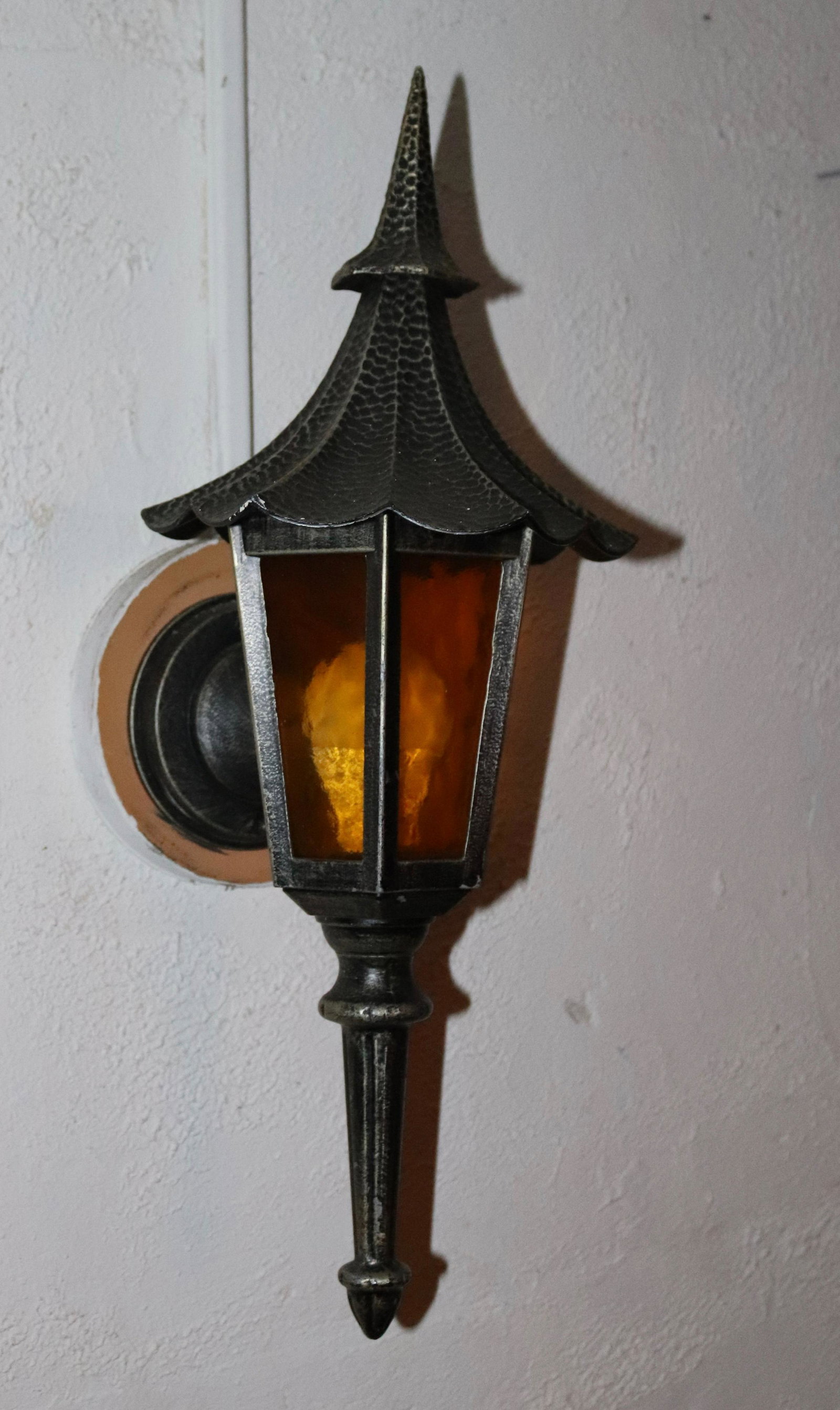 GROUP OF WALL SCONCES: FOUR WALL SCONCES WITH POINTED FINIALS Size 20" L Disclaimer PLEASE READ BEFORE BIDDING!!! Pick-up will be Tuesday January 5th, 2021 from 9:00am till 5:00pm and Thursday January 7th, 2021 from 9:00am 