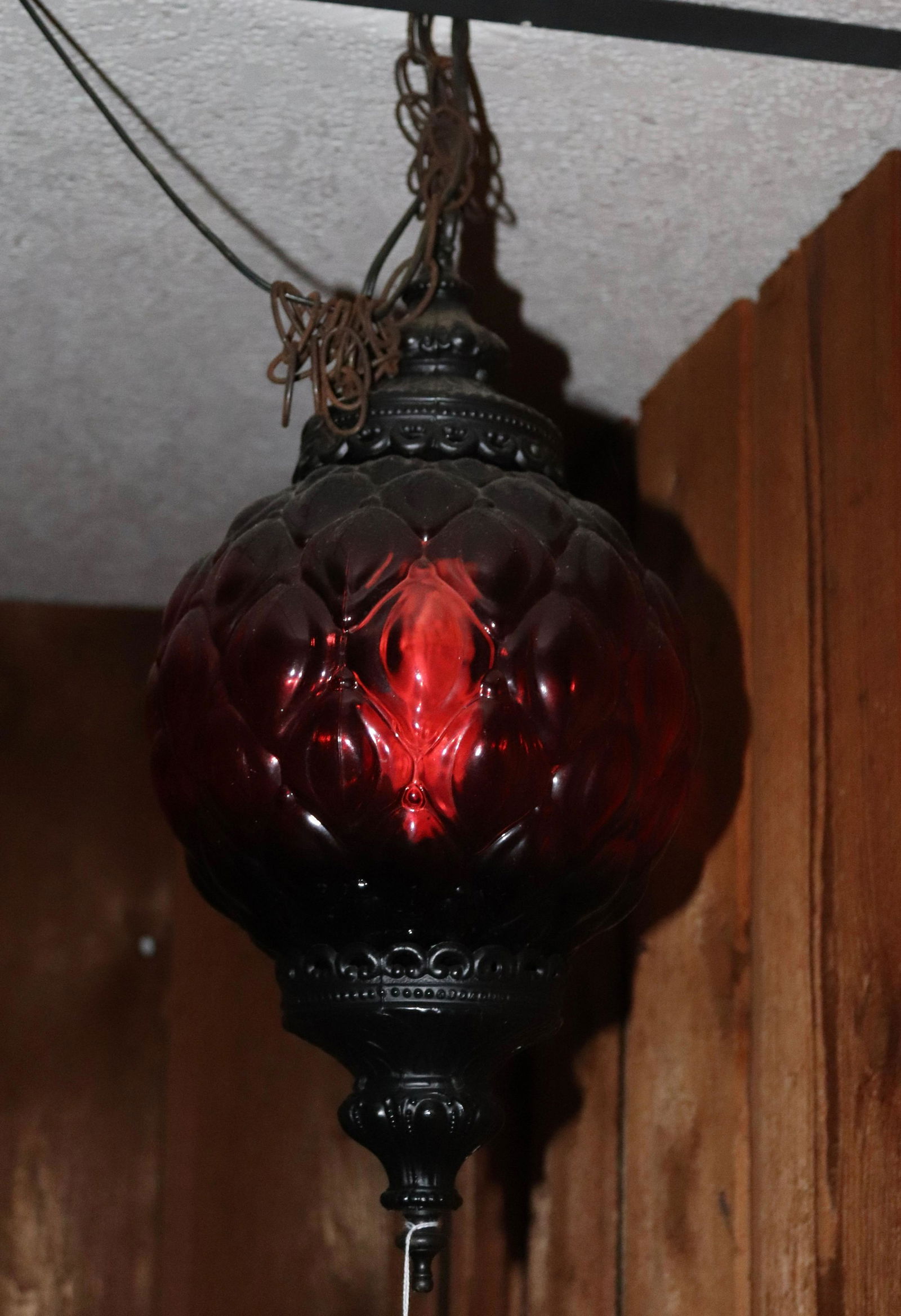 VINTAGE HANGING LIGHT FIXTURE (1 of 1)