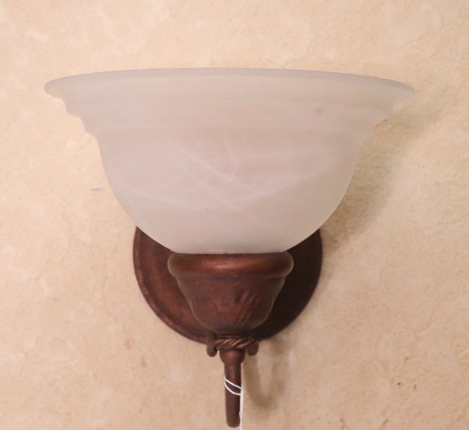 GROUP LOT OF WALL SCONCES: SIX SCONCES. METAL WITH FROSTED SHADES Size 8" X 8" Disclaimer PLEASE READ BEFORE BIDDING!!! Pick-up will be Tuesday January 5th, 2021 from 9:00am till 5:00pm and Thursday January 7th, 2021 from 9:00a
