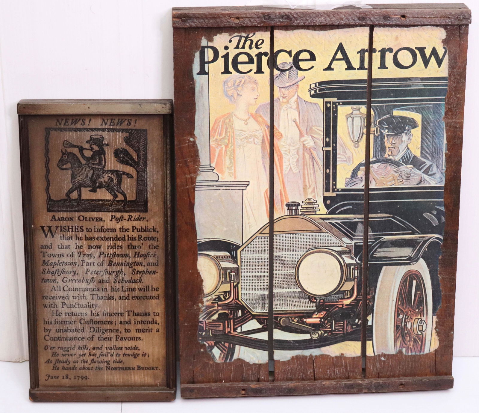 PAIR OF DECORATIVE WALL HANGINGS (1 of 3)