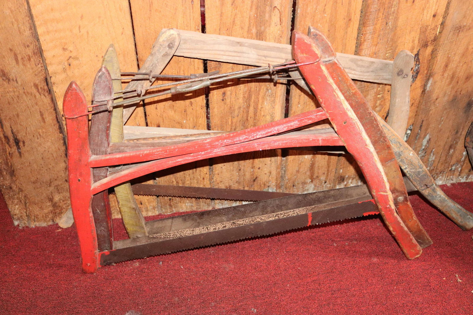 GROUP LOT OF ANTIQUE BUCK SAWS (1 of 1)
