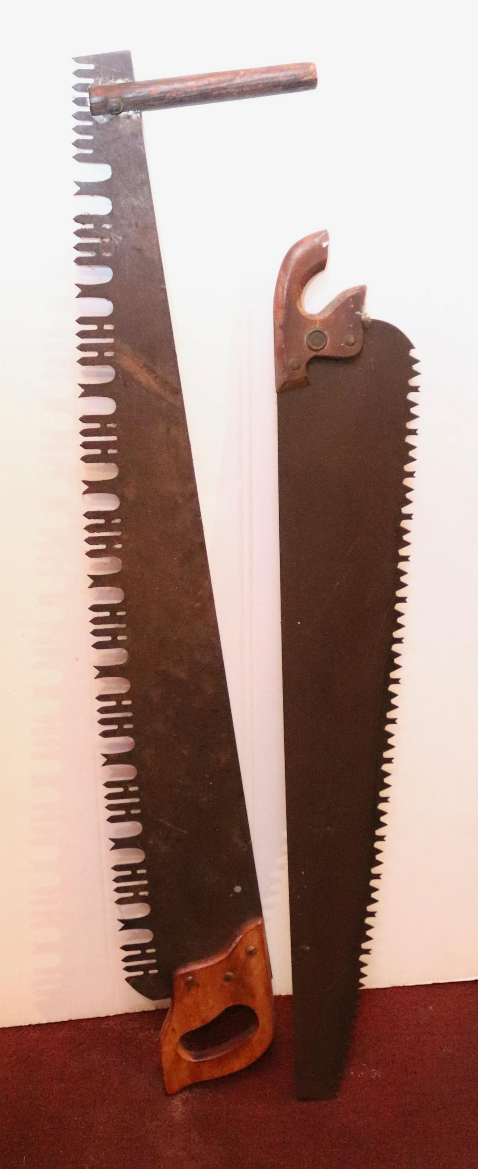 PAIR OF ANTIQUE SAWS (1 of 1)