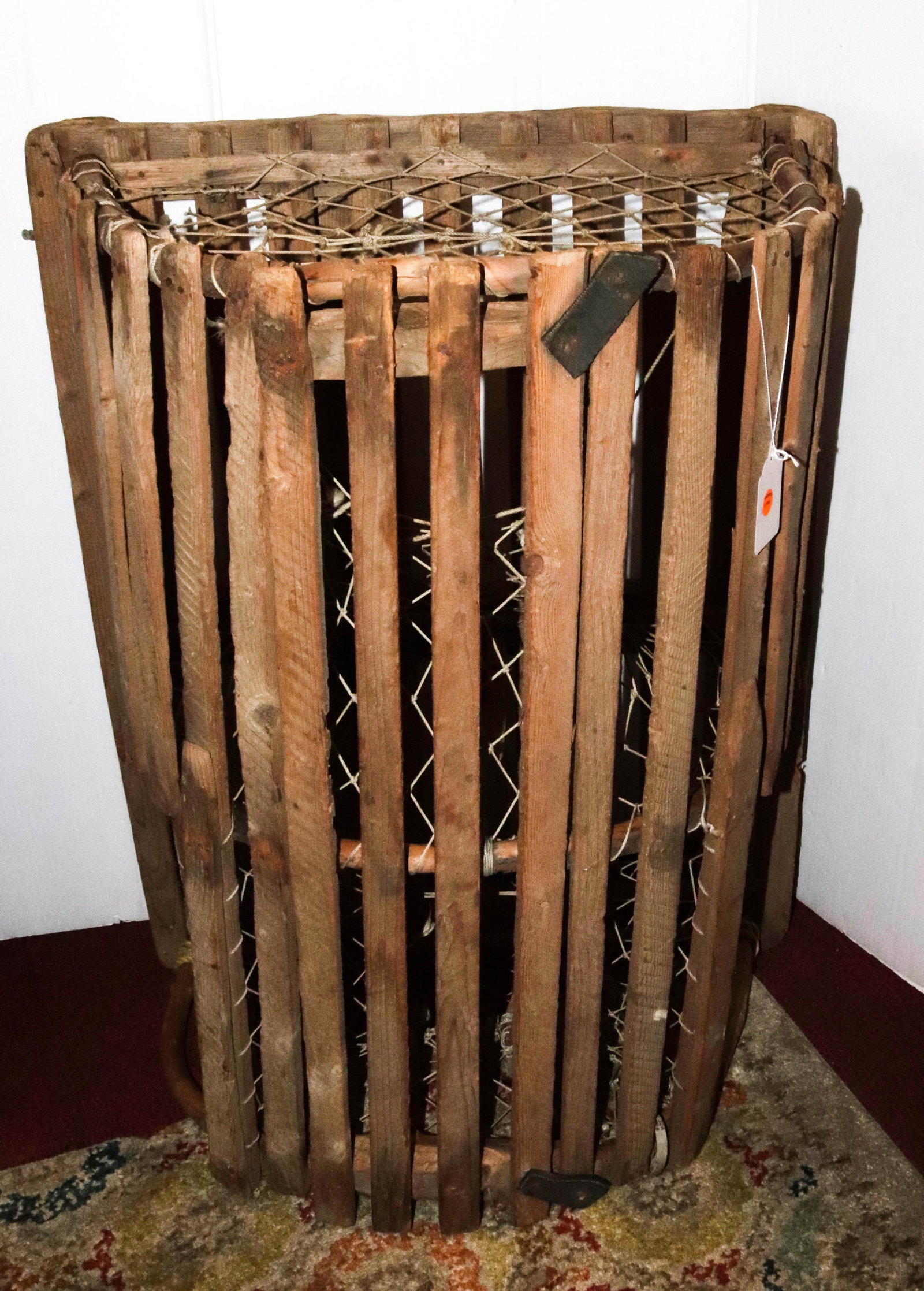 VINTAGE WOODEN AND NETTED LOBSTER TRAP (1 of 1)