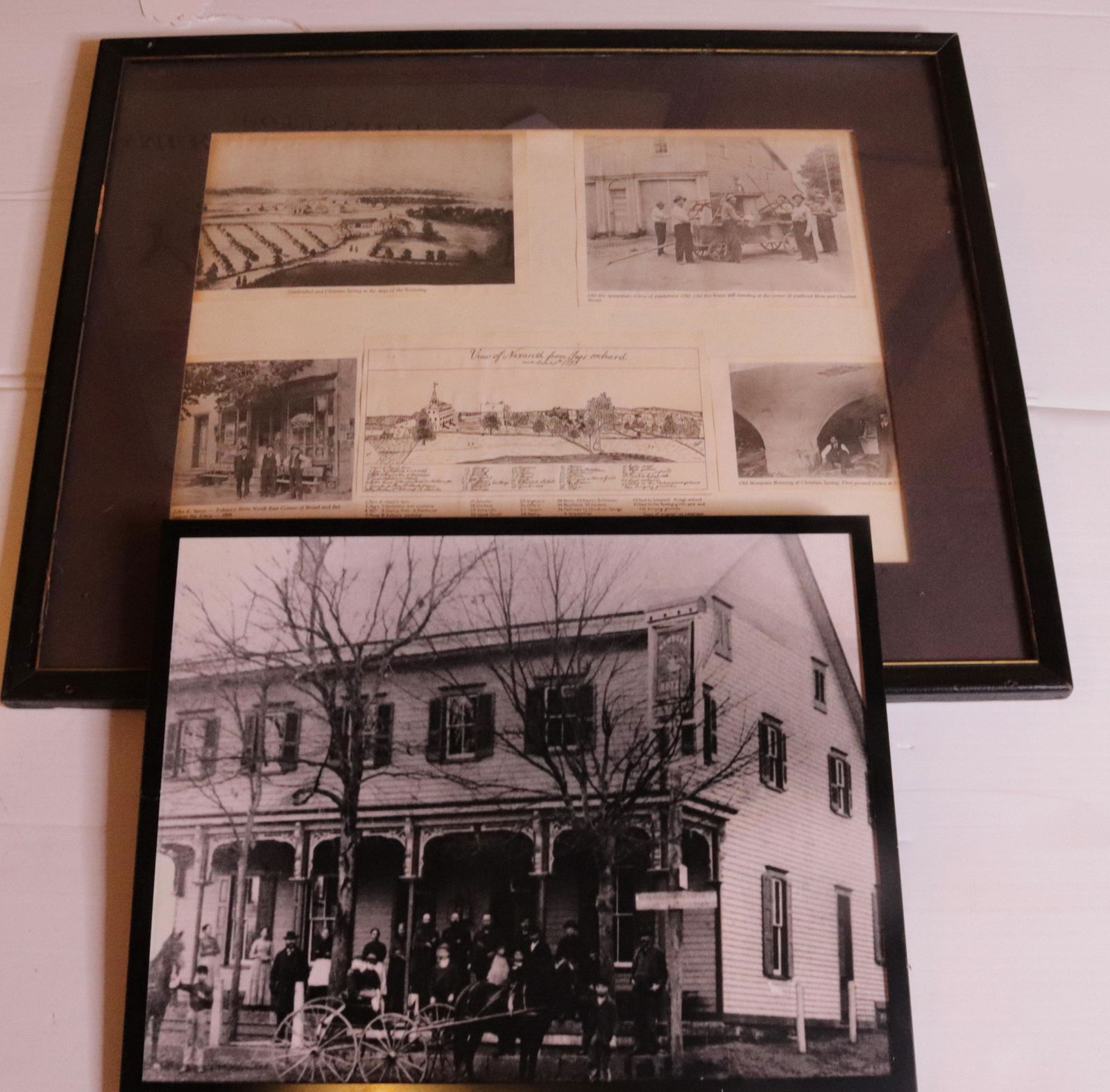 PAIR OF FRAMED NAZARETH RELATED ITEMS (1 of 3)