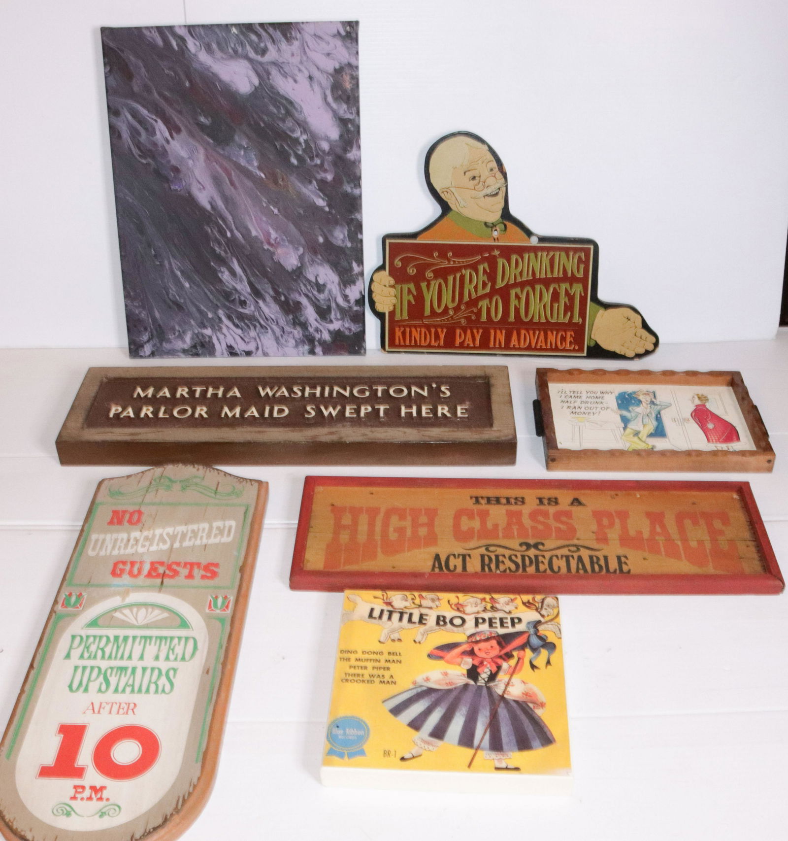 GROUP OF DECORATIVE BAR ROOM SIGNS (1 of 1)