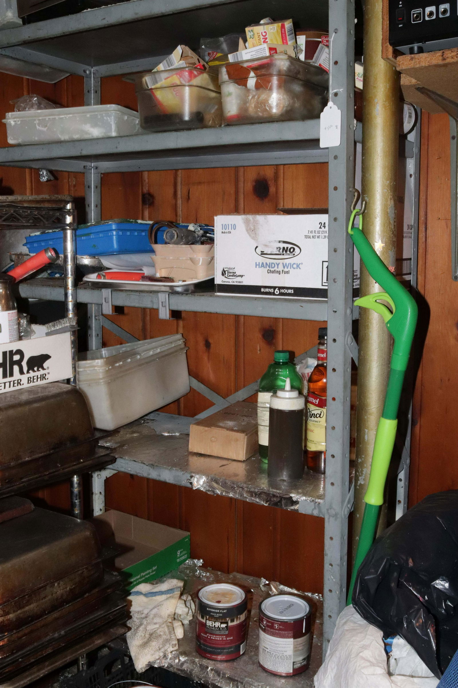 METAL SHELF WITH CONTENTS (1 of 1)