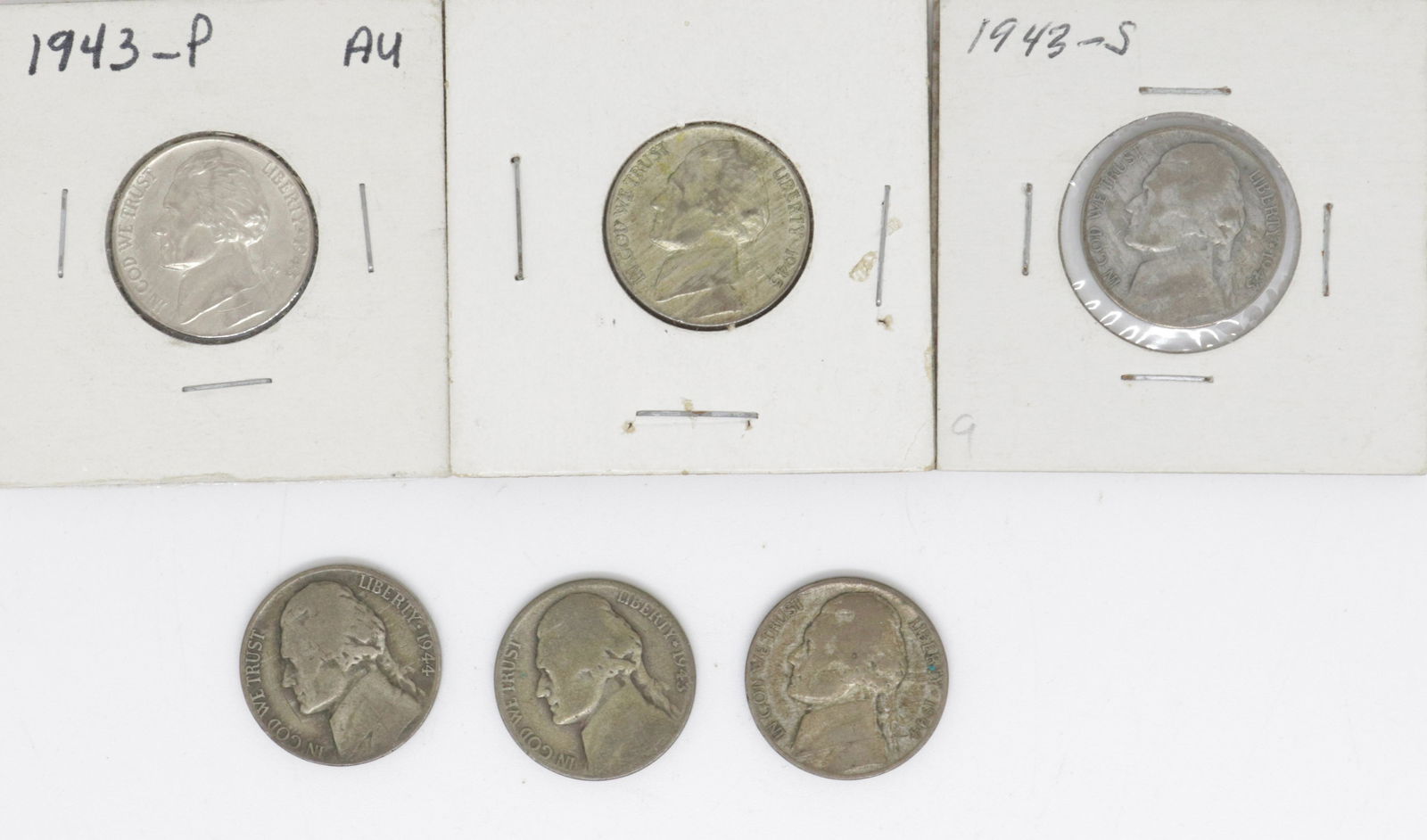 (6) WAR TIME NICKELS (1 of 2)