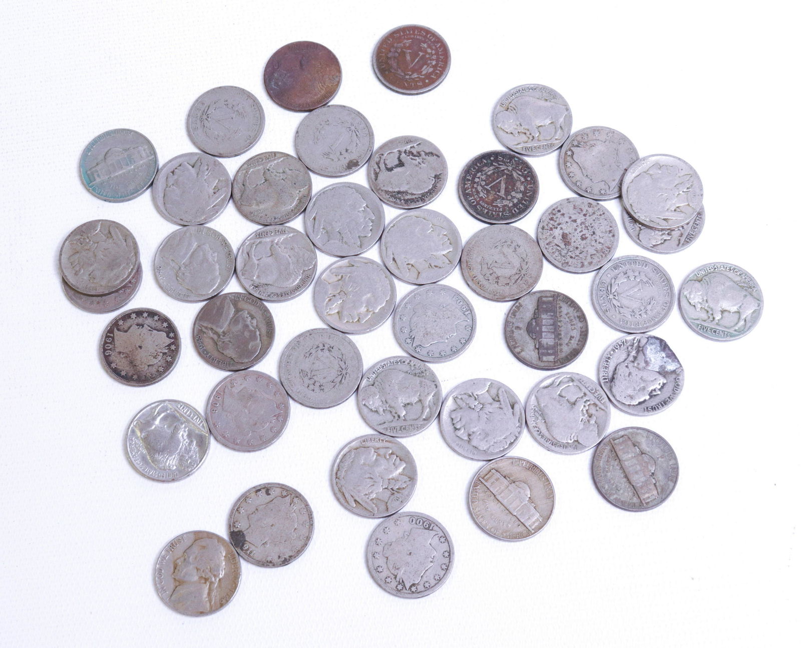 GROUPING OF 5 CENT PIECES (1 of 3)