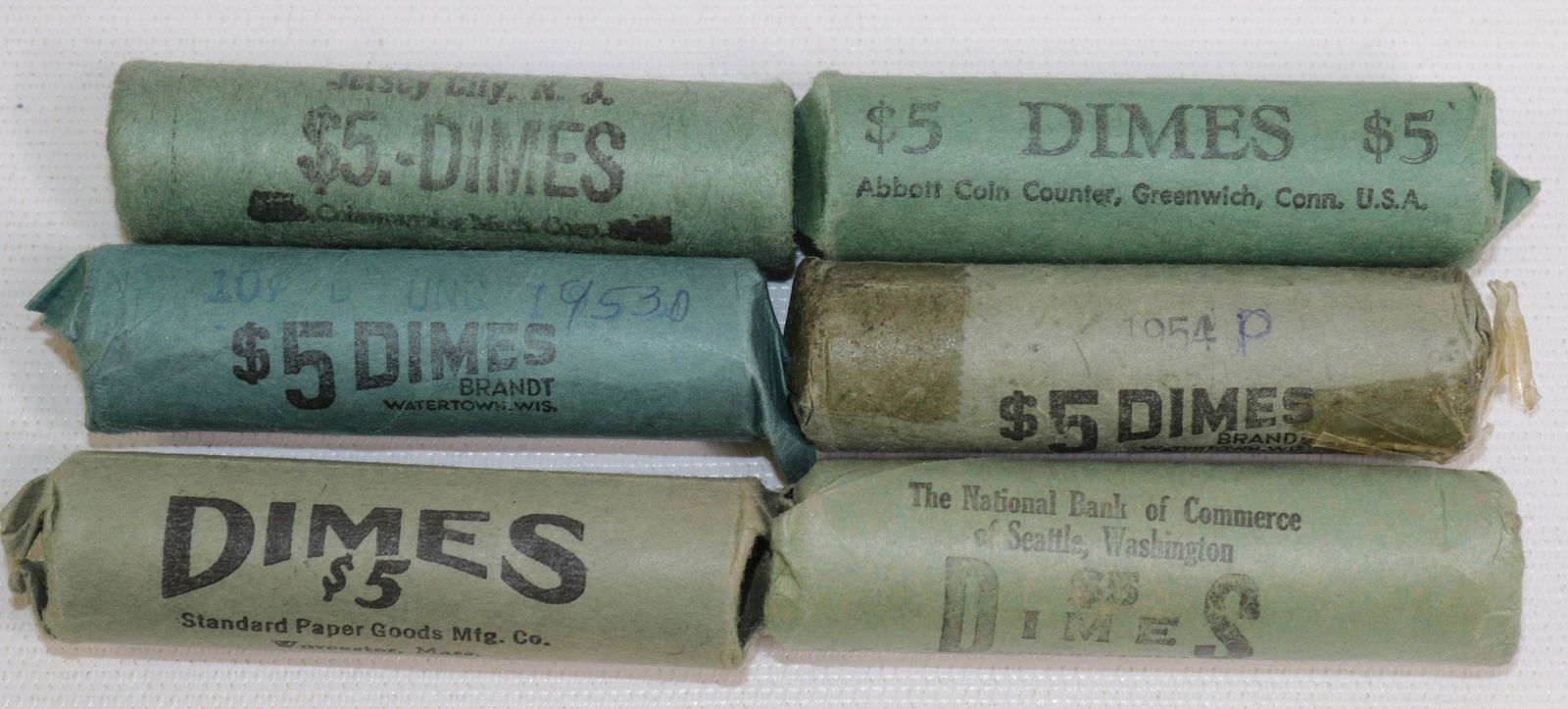 ROLLS OF SILVER DIMES (1 of 1)