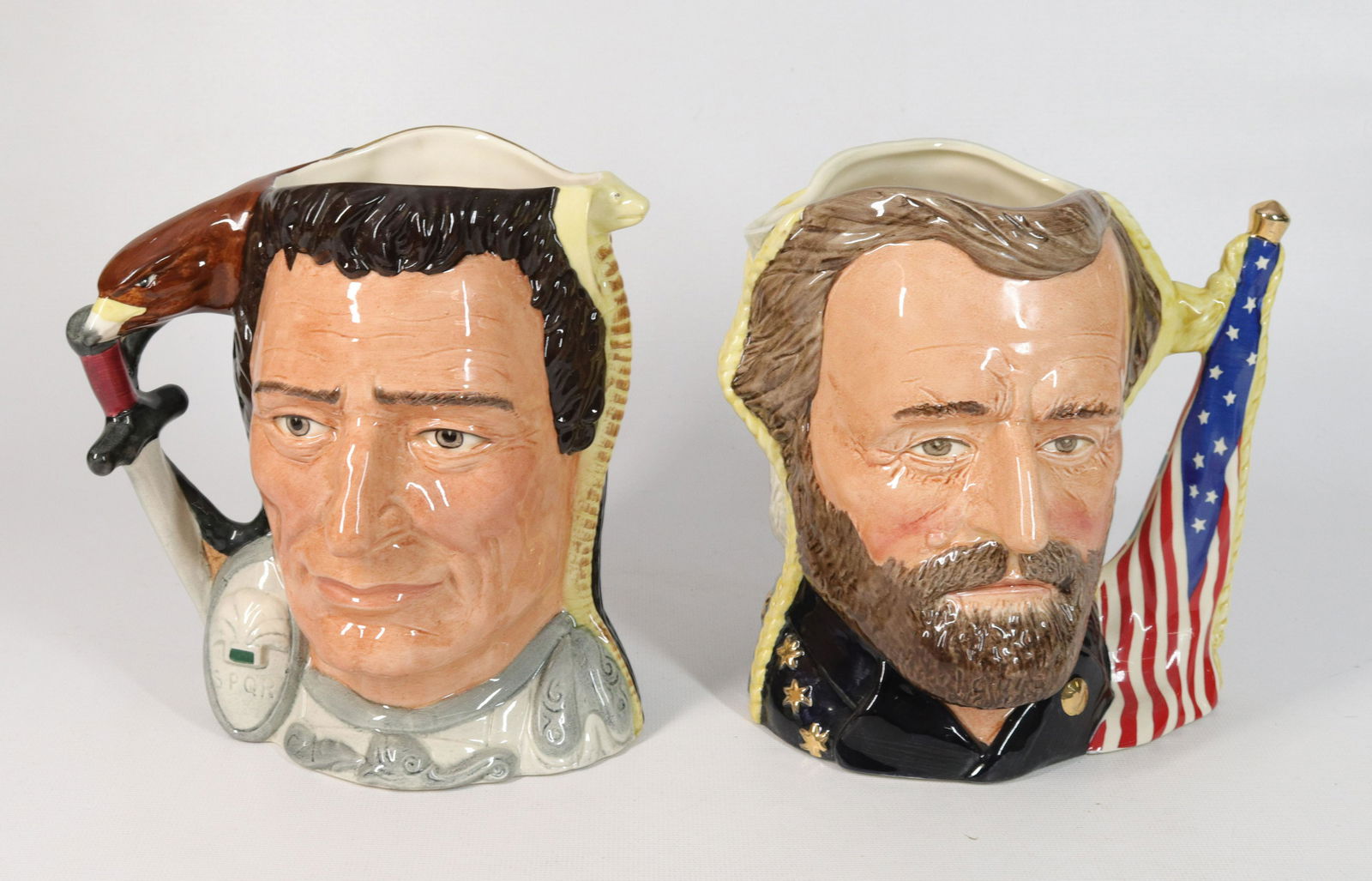 PAIR OF ROYAL DOULTON TOBY JUGS (1 of 3)