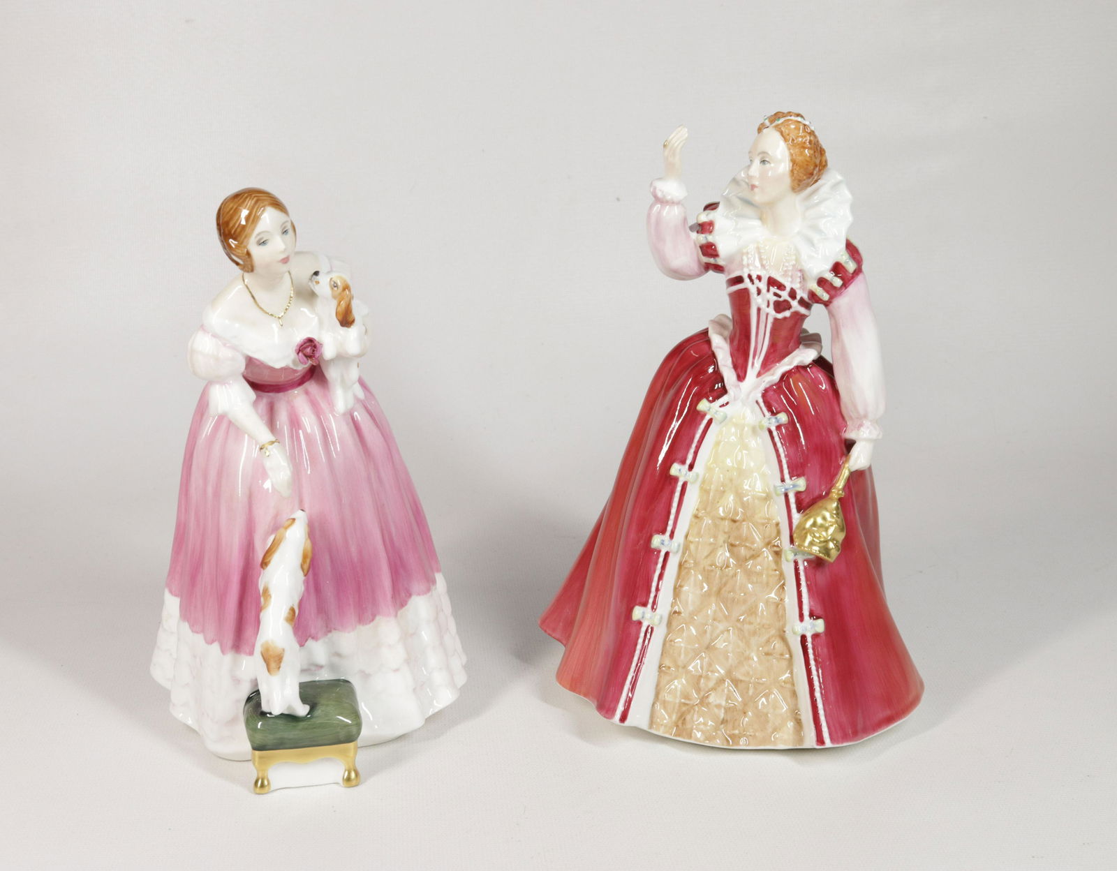 PAIR OF ROYAL DOULTON PORCELAIN FIGURES (1 of 3)