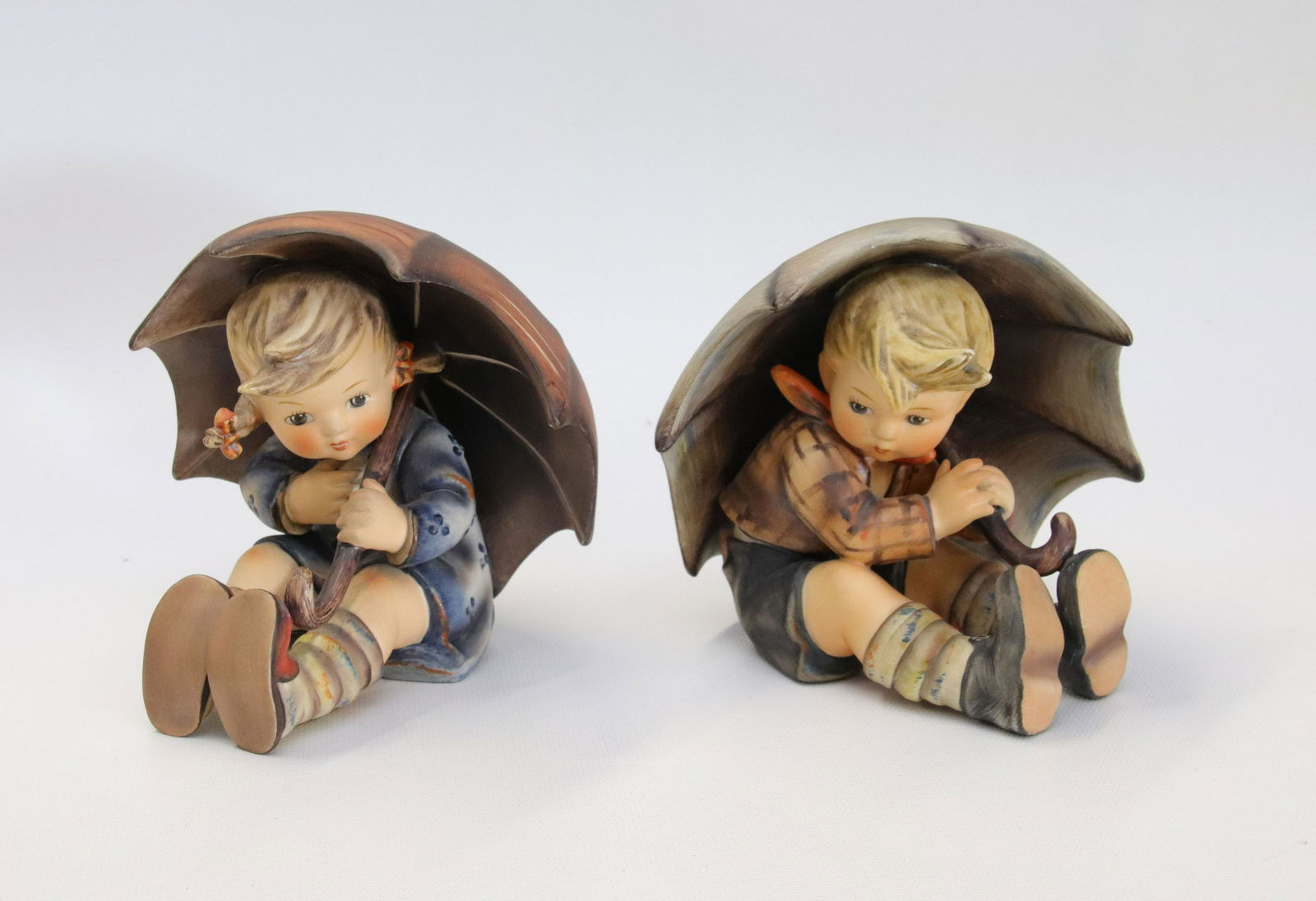 PAIR OF GOEBEL HUMMEL PORCELAIN FIGURES (1 of 3)