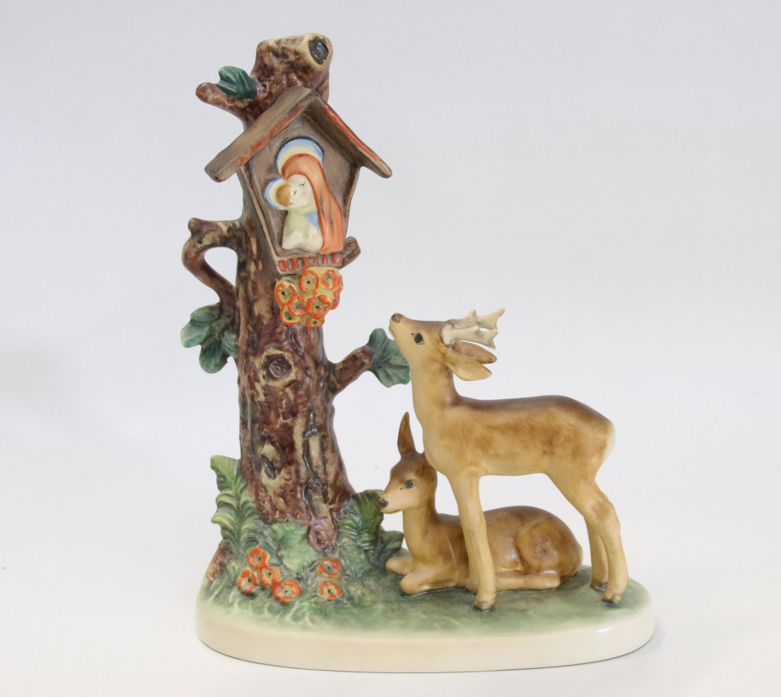 VINTAGE GOEBEL HUMMEL FIGURINE: FOREST SHRINE #183, W.GERMANY Size 9" H
