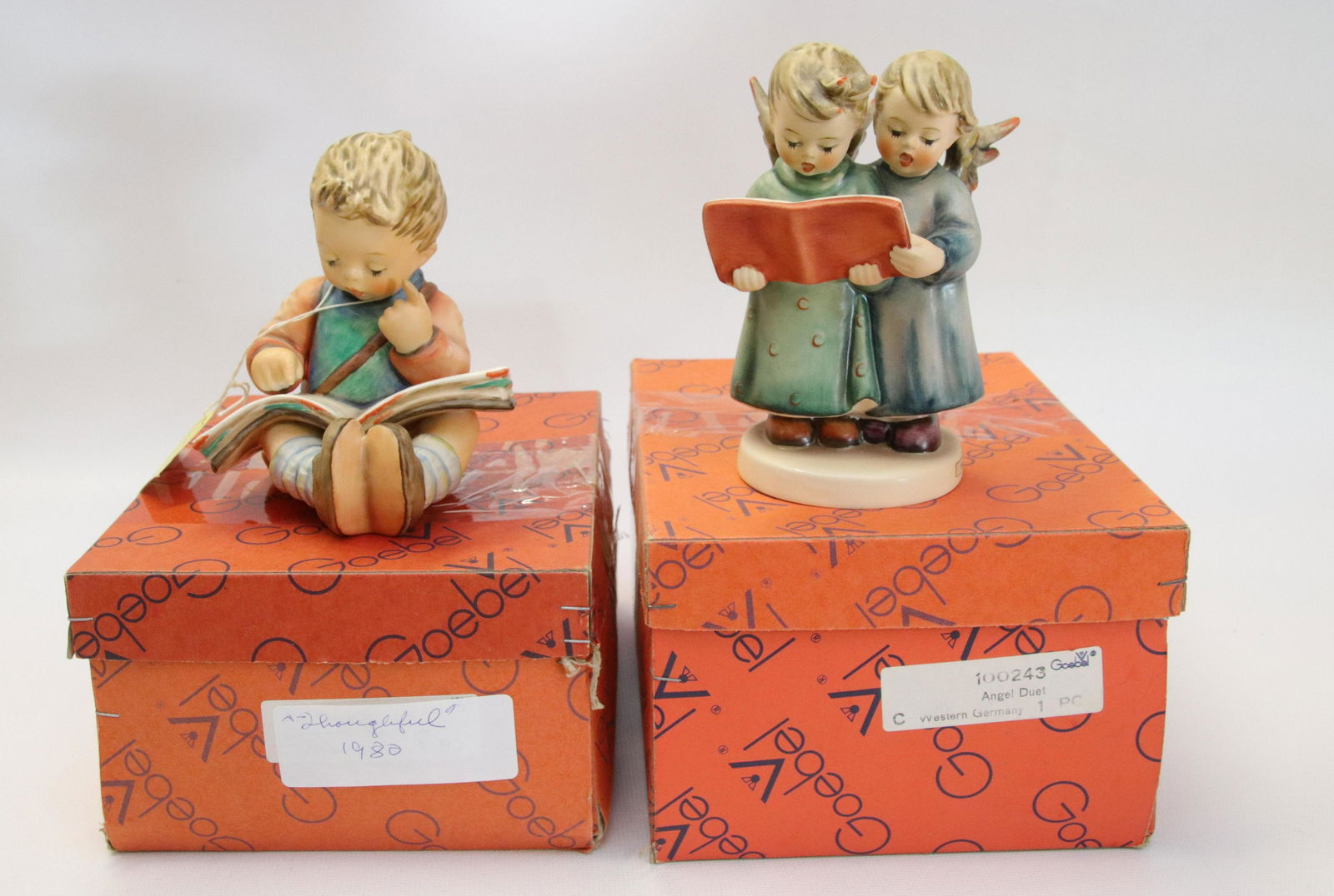 PAIR OF GOEBEL HUMMEL PORCELAIN FIGURES (1 of 3)