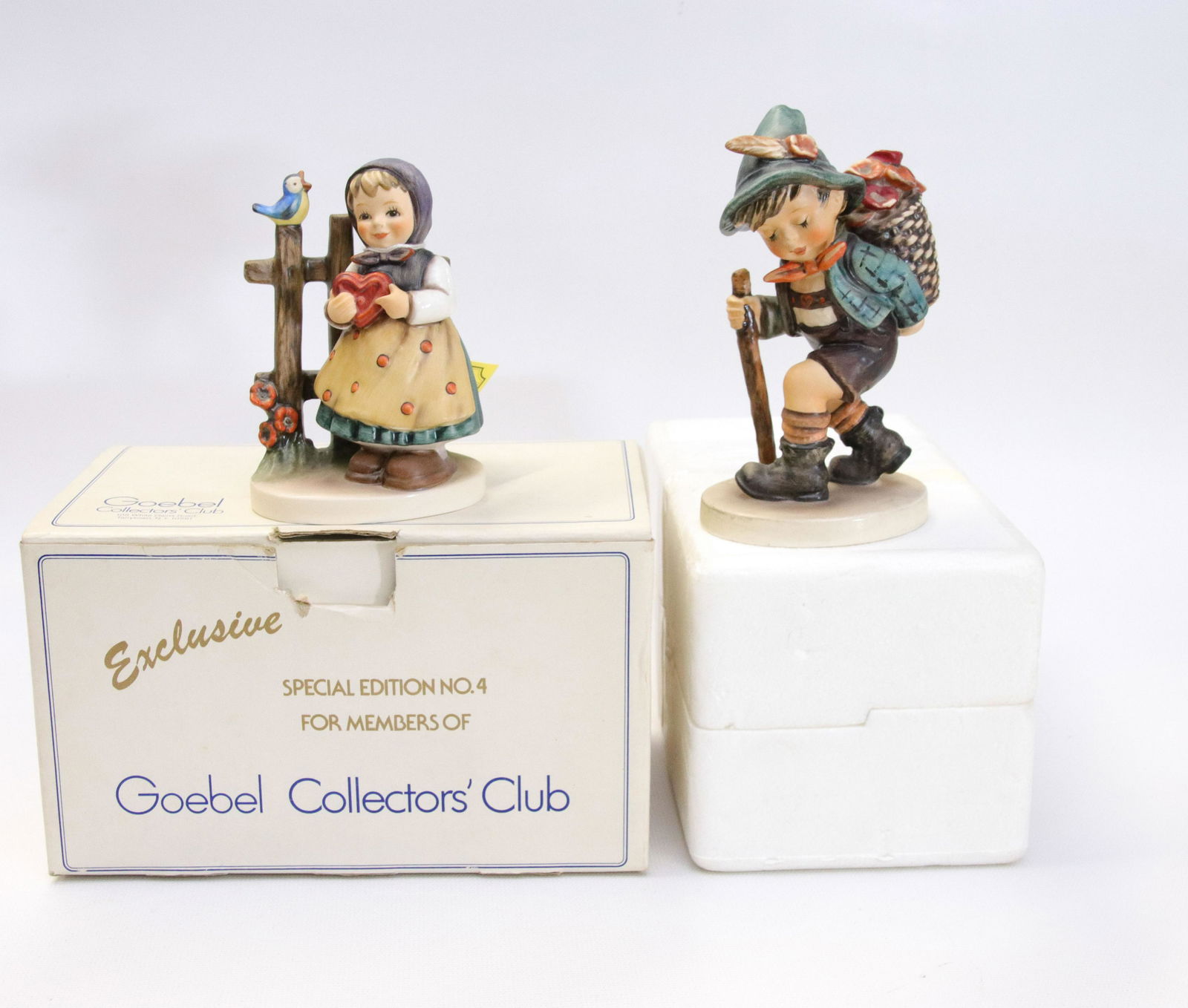 PAIR OF GOEBEL HUMMEL PORCELAIN FIGURES (1 of 3)