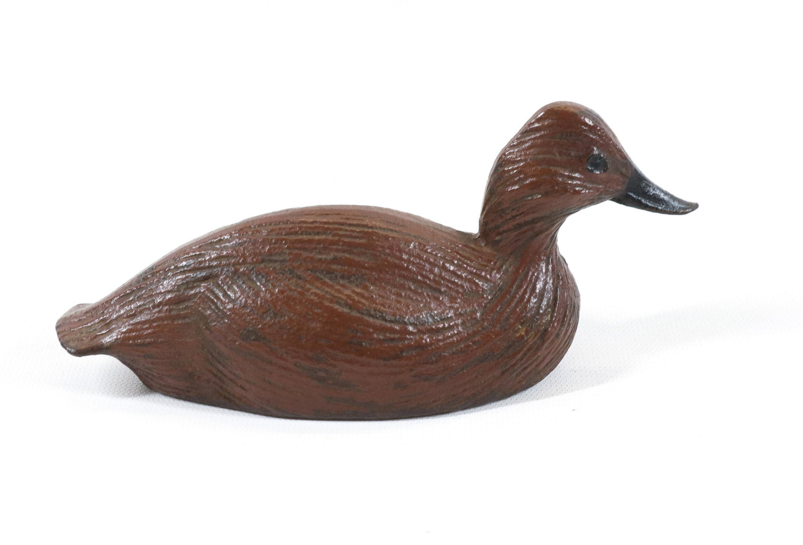 CAST IRON DUCK DOORSTOP: PAINTED SURFACE Dimensions 3" X 6 3/4"
