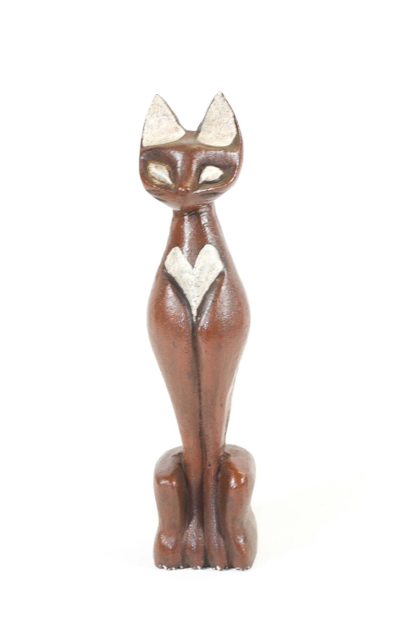 CAST IRON CAT DOORSTOP: STYLIZED PAINTED CAT Dimensions 10" H