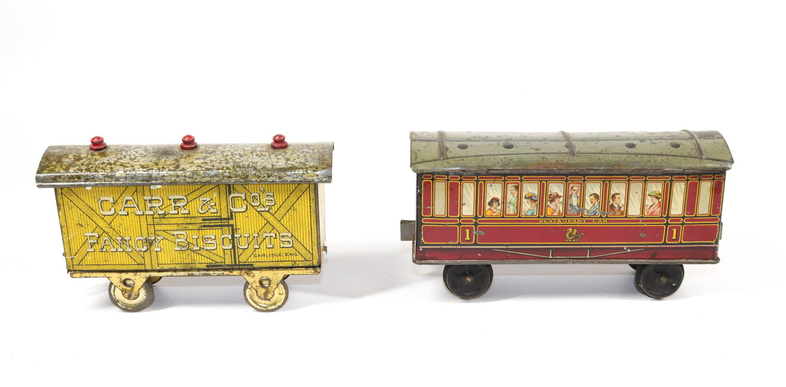 PR. OF TRAIN CAR BISCUIT TINS (1 of 3)