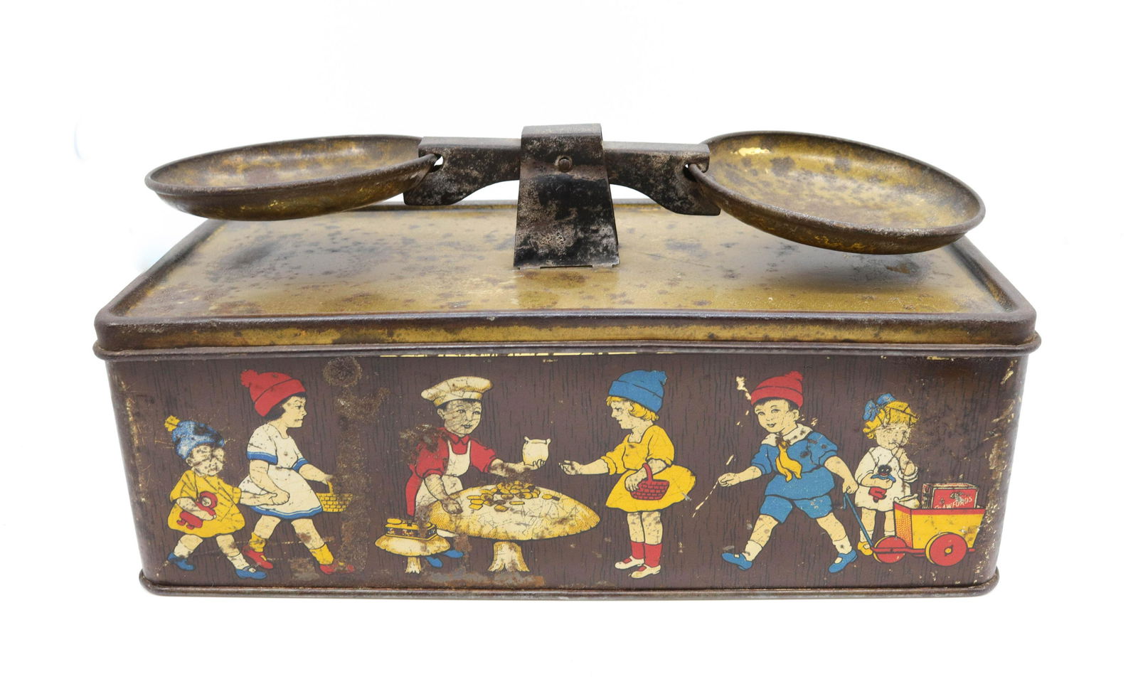 WILLIAM CRAWFORD AND SONS  BISCUIT TIN (1 of 3)