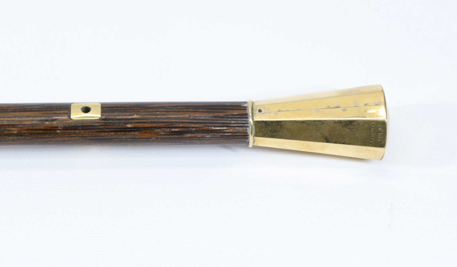 HISTORICALLY IMPORTANT PRESIDENTIAL GOLD CANE: A VERY IMPORTANT JOHN QUINCY ADAMS CANE. INSCRIBED "PRESENTED TO THE HO. JOHN Q. ADAMS BY MINOT THAYER, SAM'L TURNER, EBEN'R T. FROGG, SOLOMAN, RICHMOND, AND HARVEY FIELD, A COMMITTEE OF THE DELEGATIO
